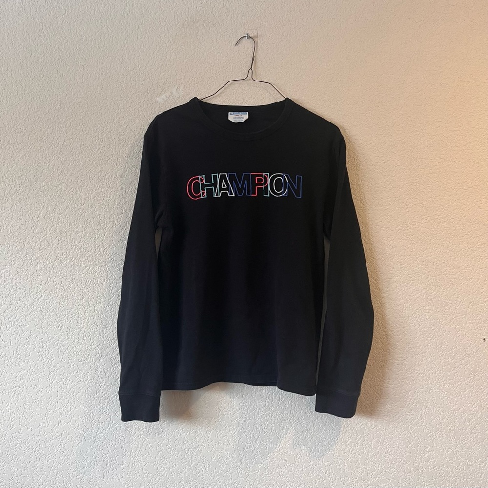 Champion | Men’s Black Crew Neck